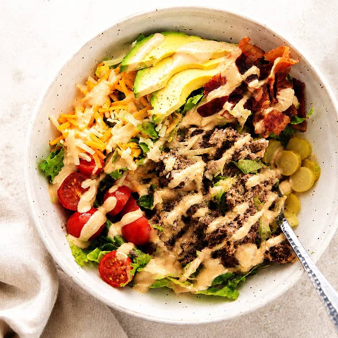 Big Mac Salad Recipe (Easy High Protein Dinner)