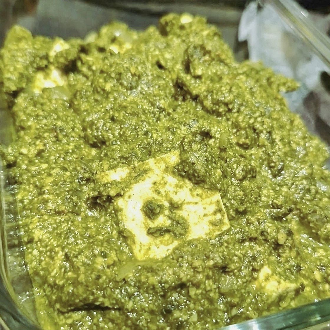Vegan Palak Paneer with Tofu
