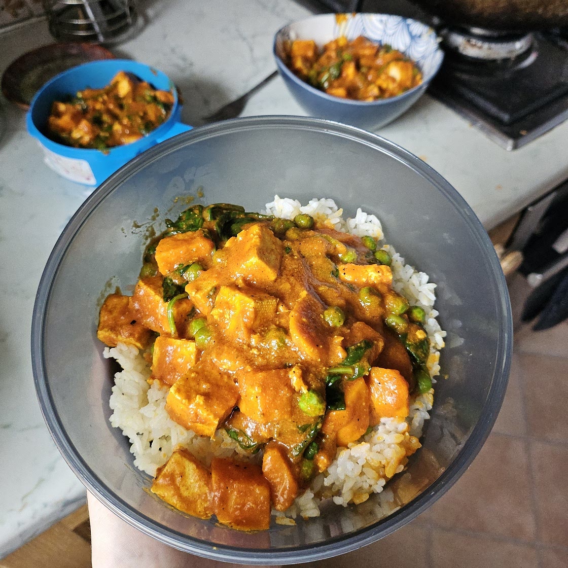 One Pan Tofu Coconut Curry