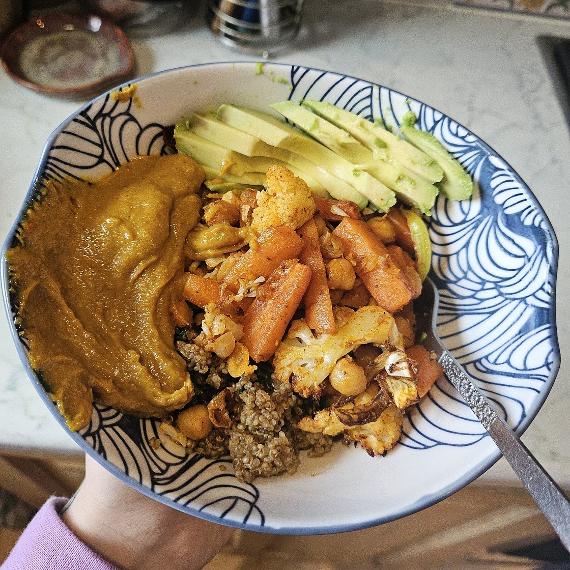 Roasted Veggie Glow Bowls