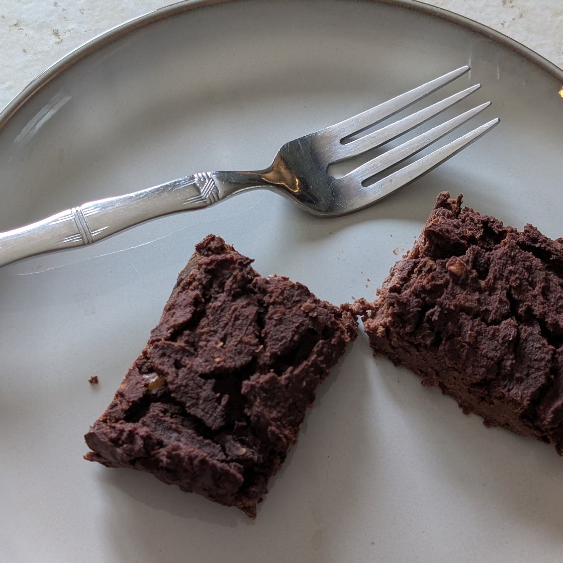 Fudgy Date & Black bean Brownies