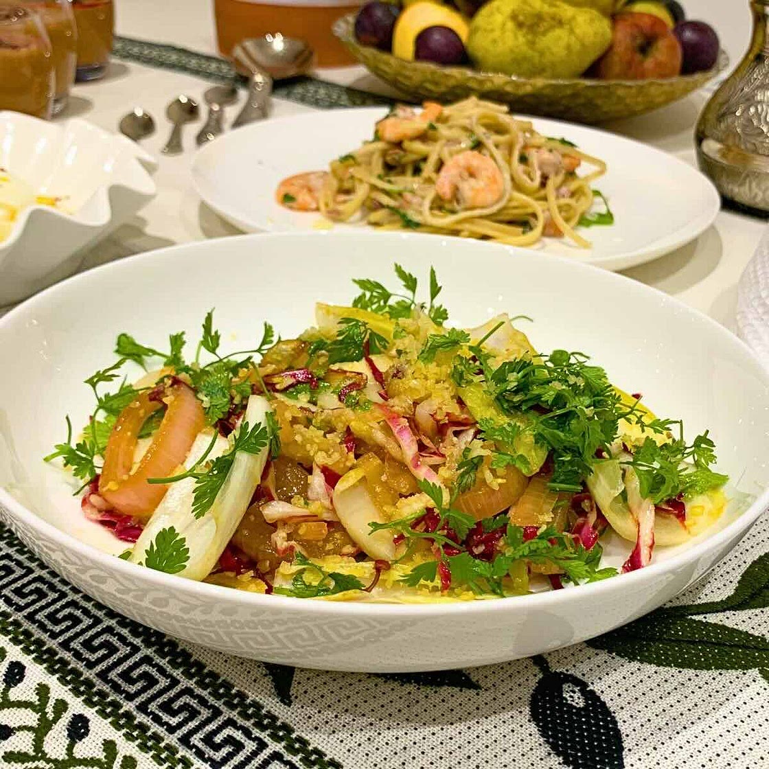 Chicory Salad with Clementine Dressing