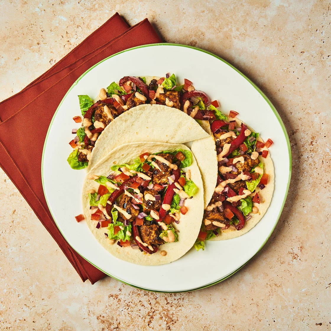 Chicken Fajitas With Tomato Salsa & Smoky Yoghurt