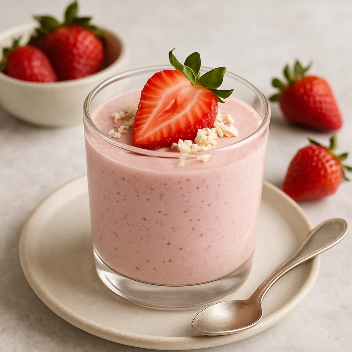Probiotic Strawberry Mousse