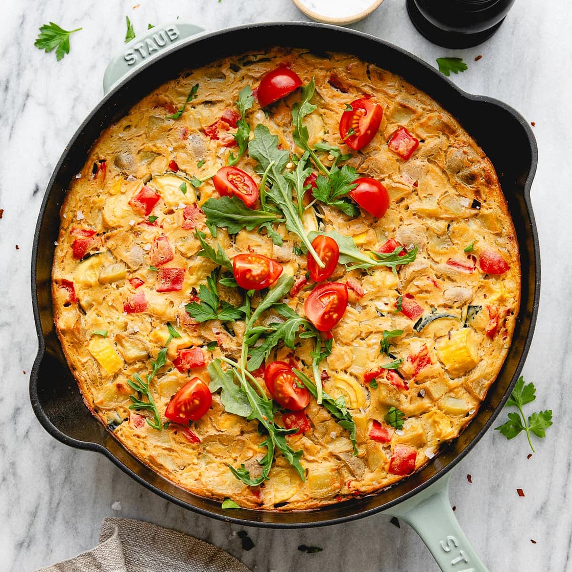 VEGAN FRITTATA (SAVORY & VEGGIE-FILLED)