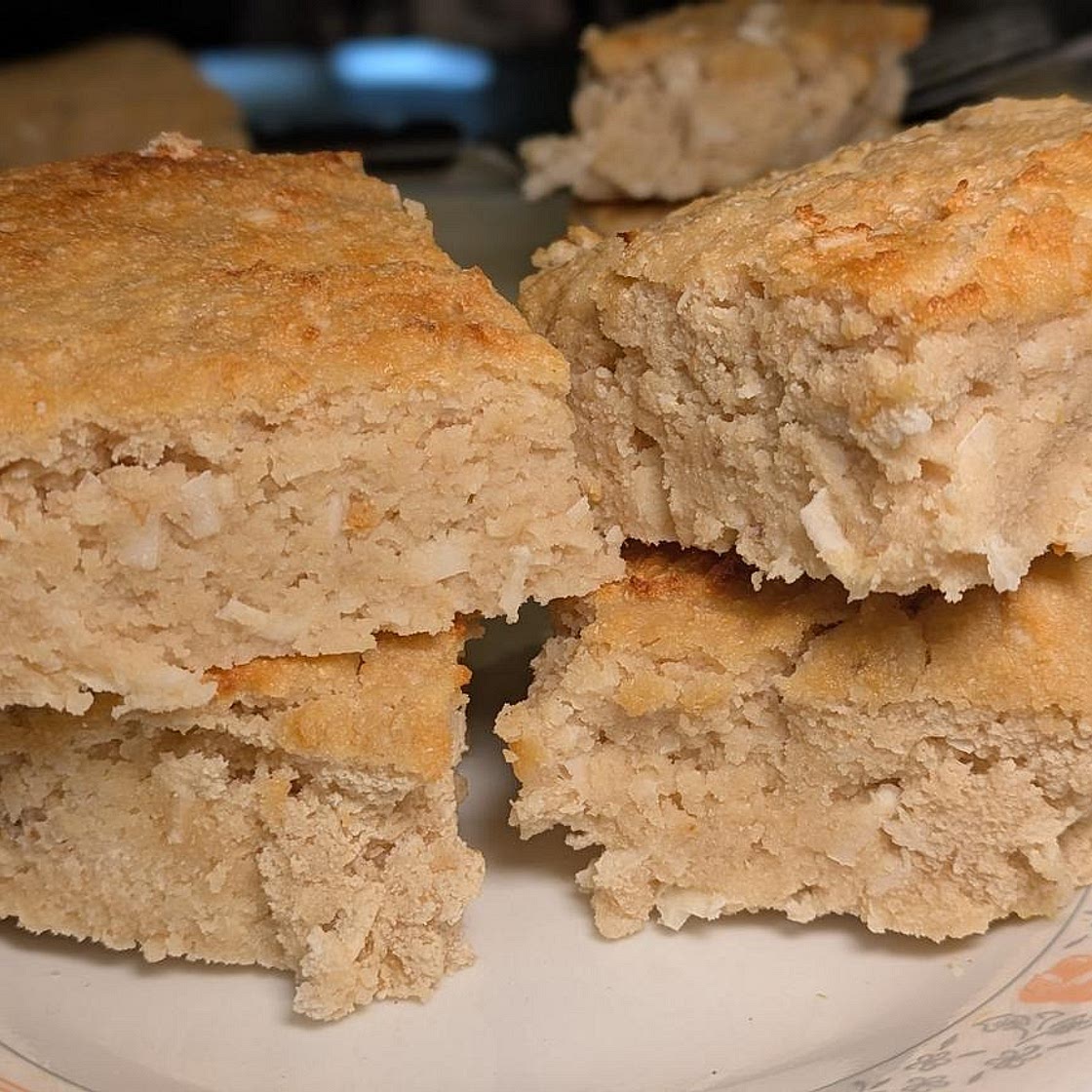 Air Fryer Coconut Blondies