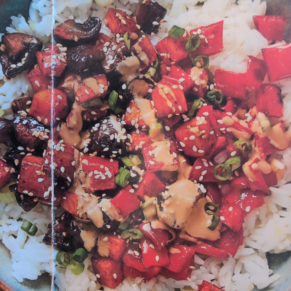 Hoisin Sweet Potato & Mushroom Bowls
