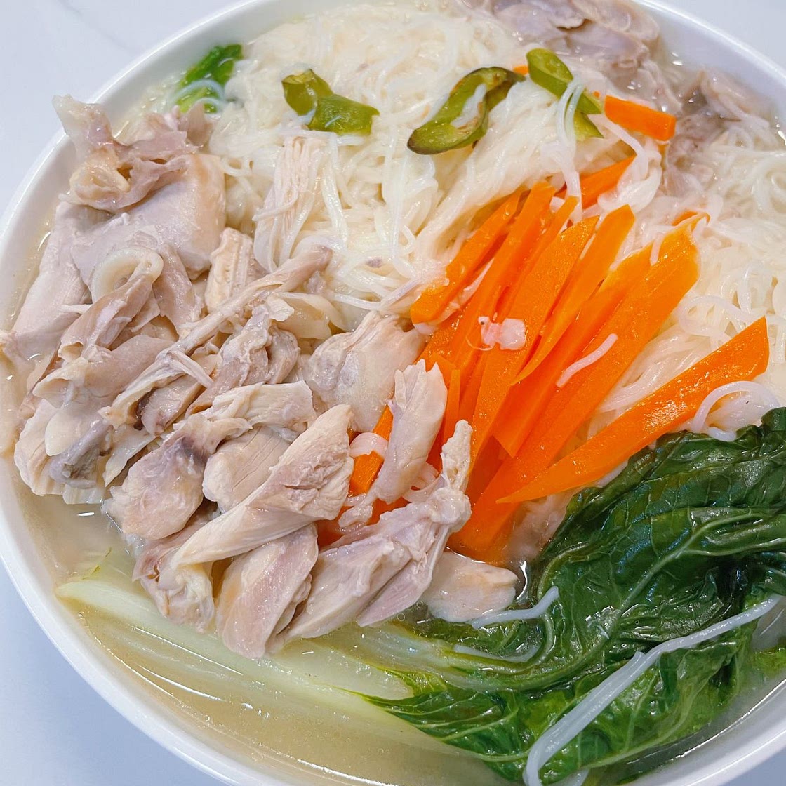 Chinese Chicken Noodle Soup with Baby Bok Choy – Instant Pot Recipe