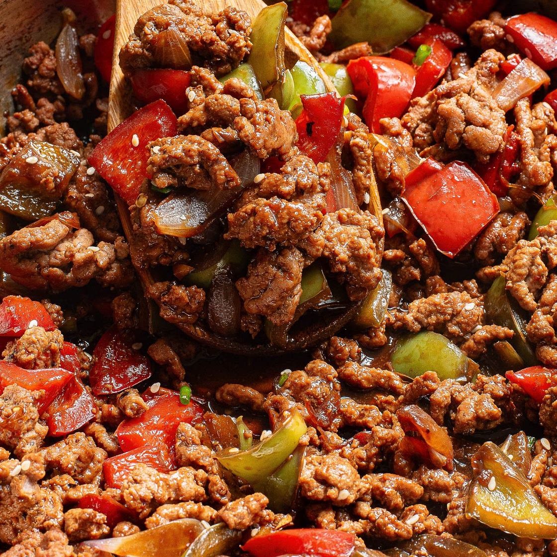 Ginger Ground Beef Stir Fry