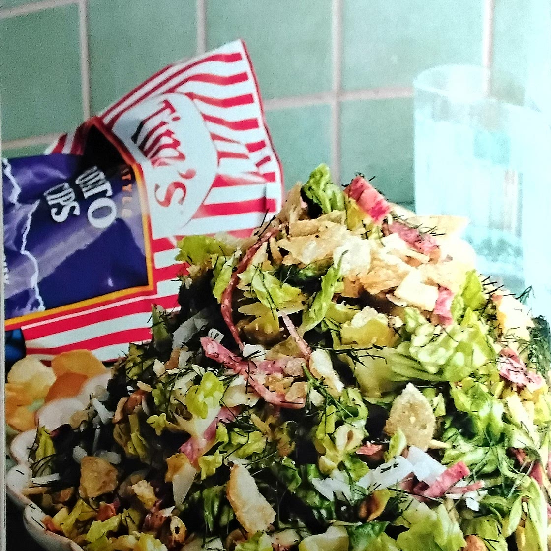 Dilly Chop with Salt & Vinegar Chippies