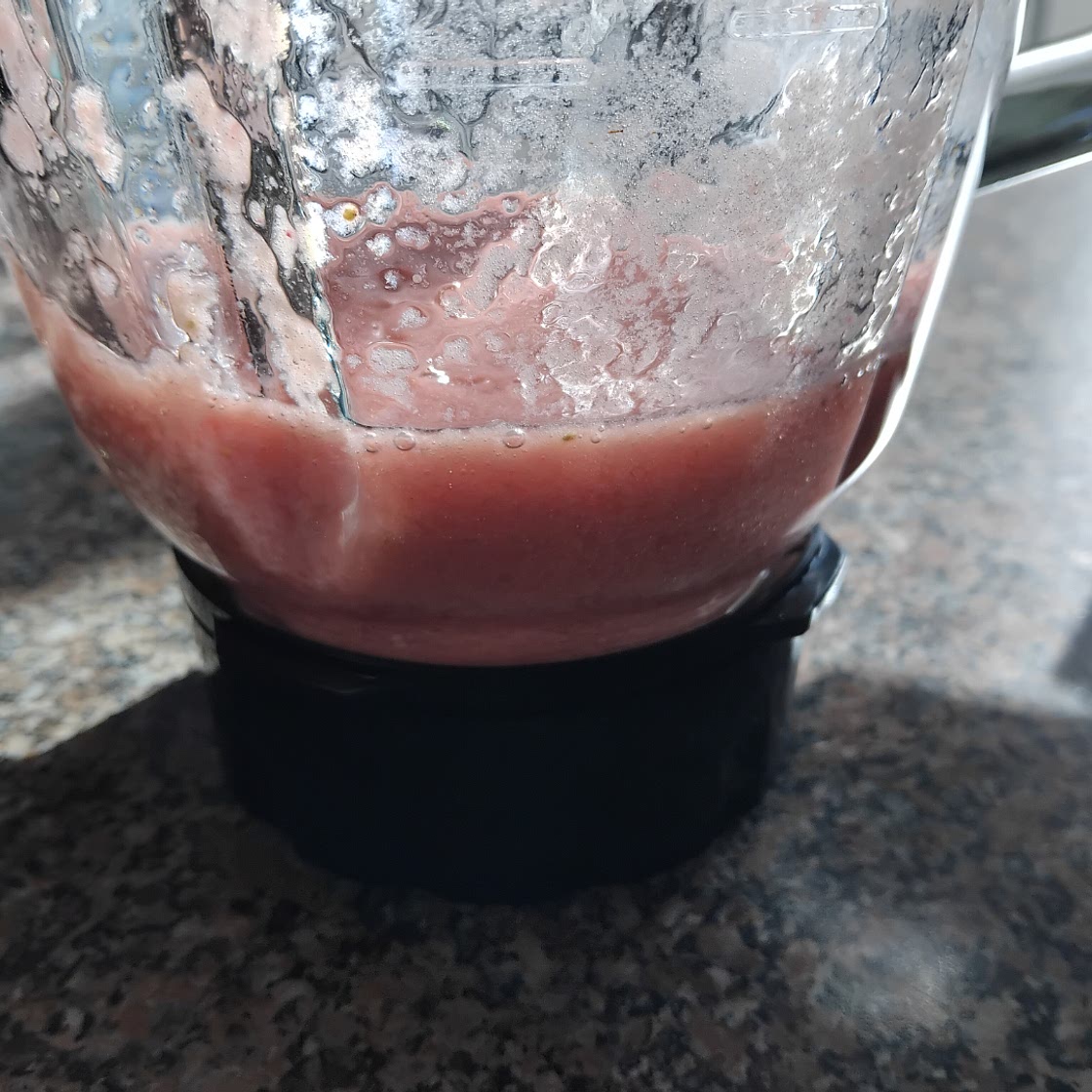 Smoothie banane et fraises