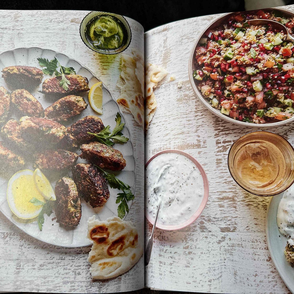 Spiced Turkey Koftas with Tabbouleh and Mint Yogurt