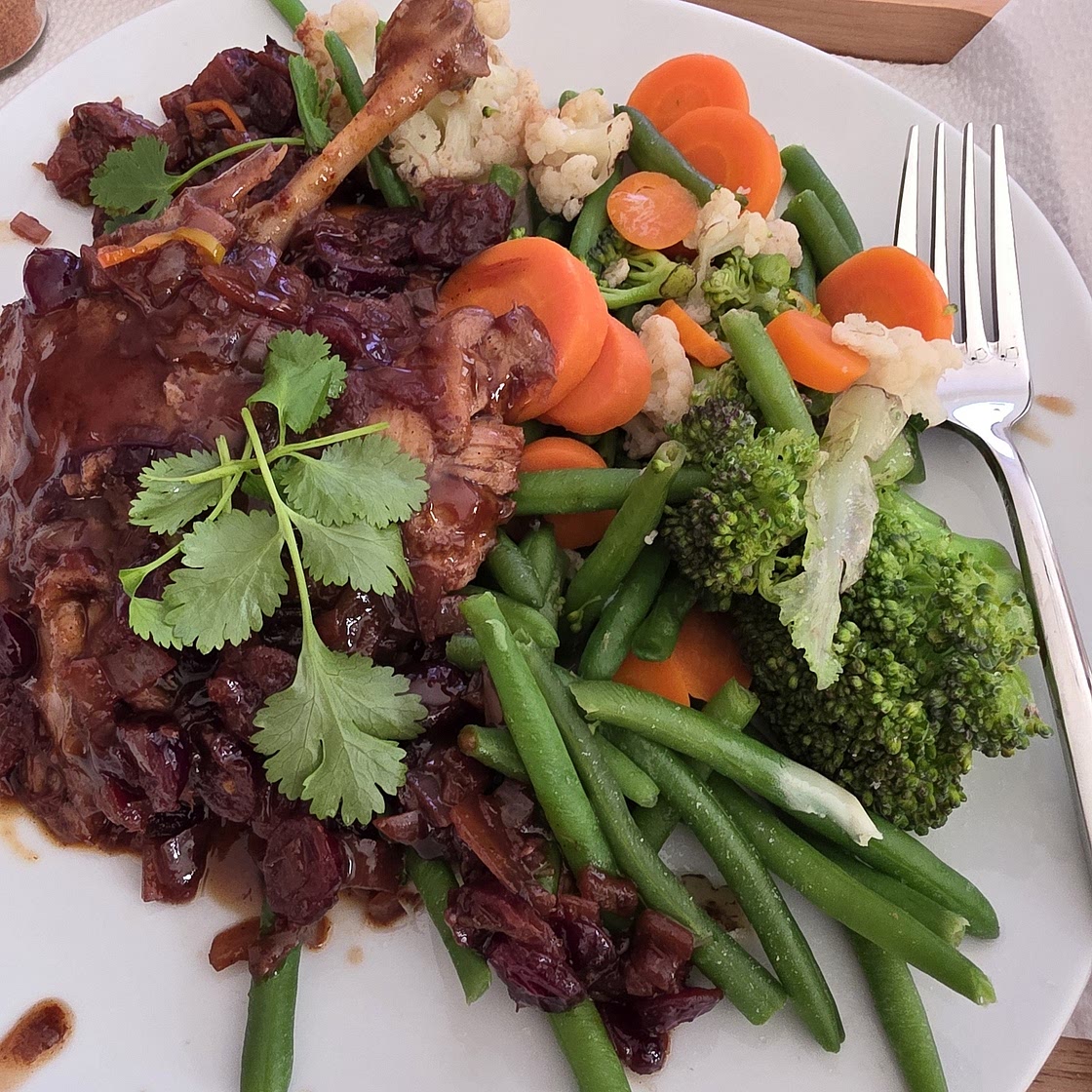 Duck Breast with Cranberry Sauce