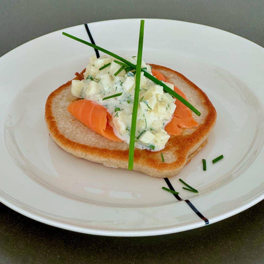 Savory thick buckwheat blini