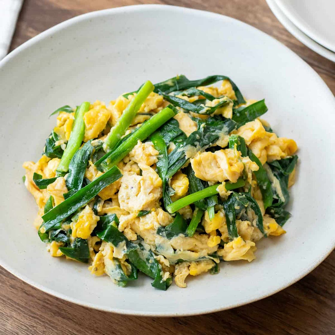 Niratama (Stir-Fried Garlic Chives with Eggs)