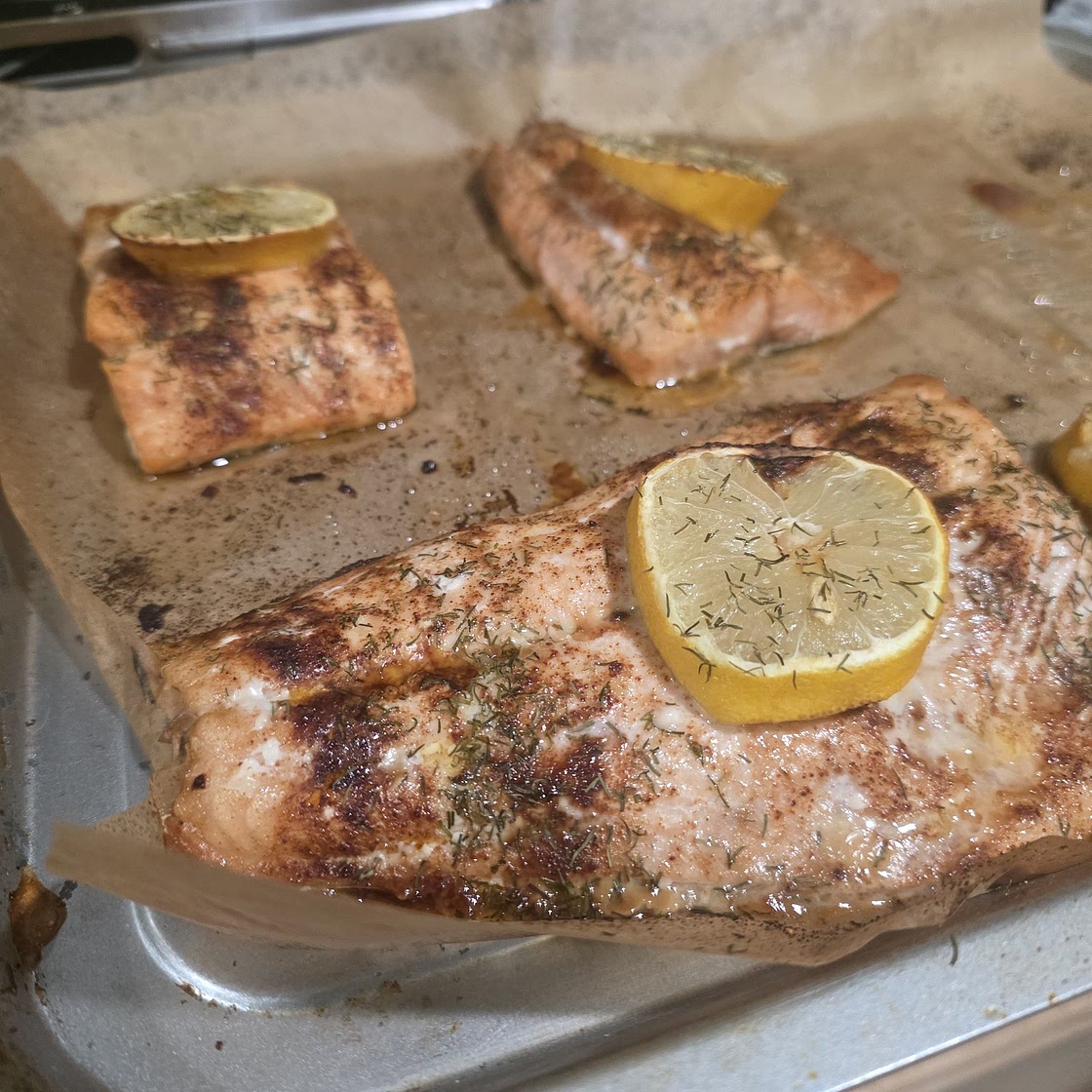 Sweet Paprika Salmon/lemon salmon air fryer.
