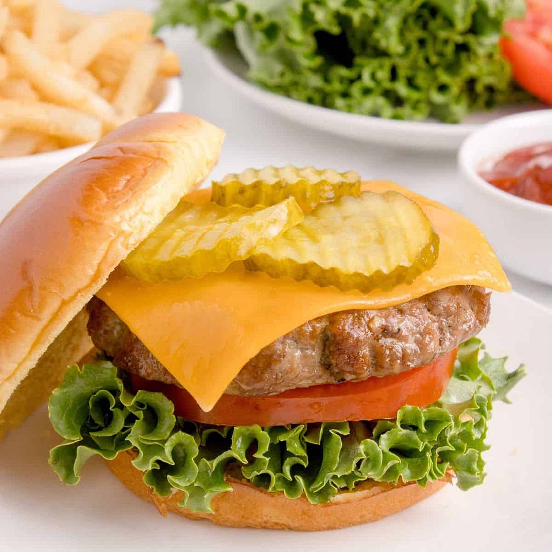 Juicy Air Fryer Hamburgers (Doneness Chart!)