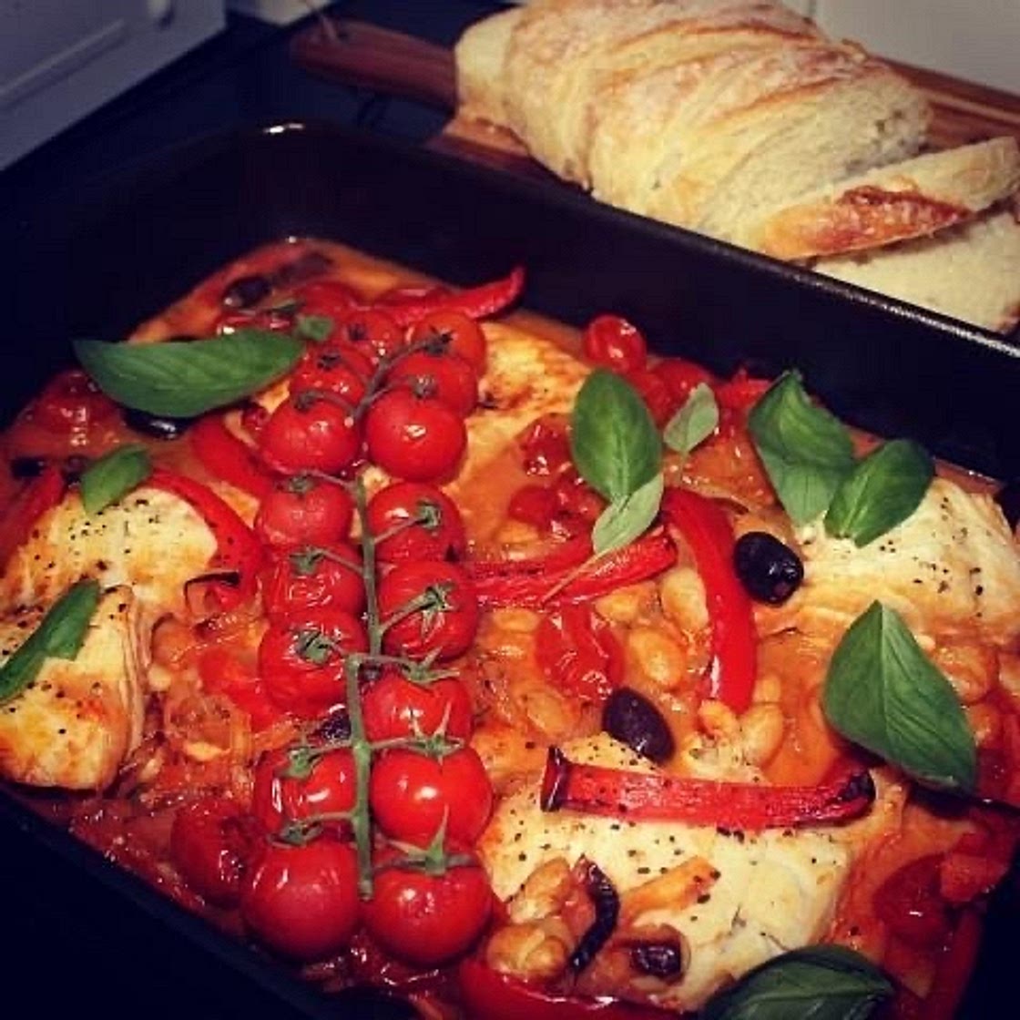 Italian-Style Fish Bake