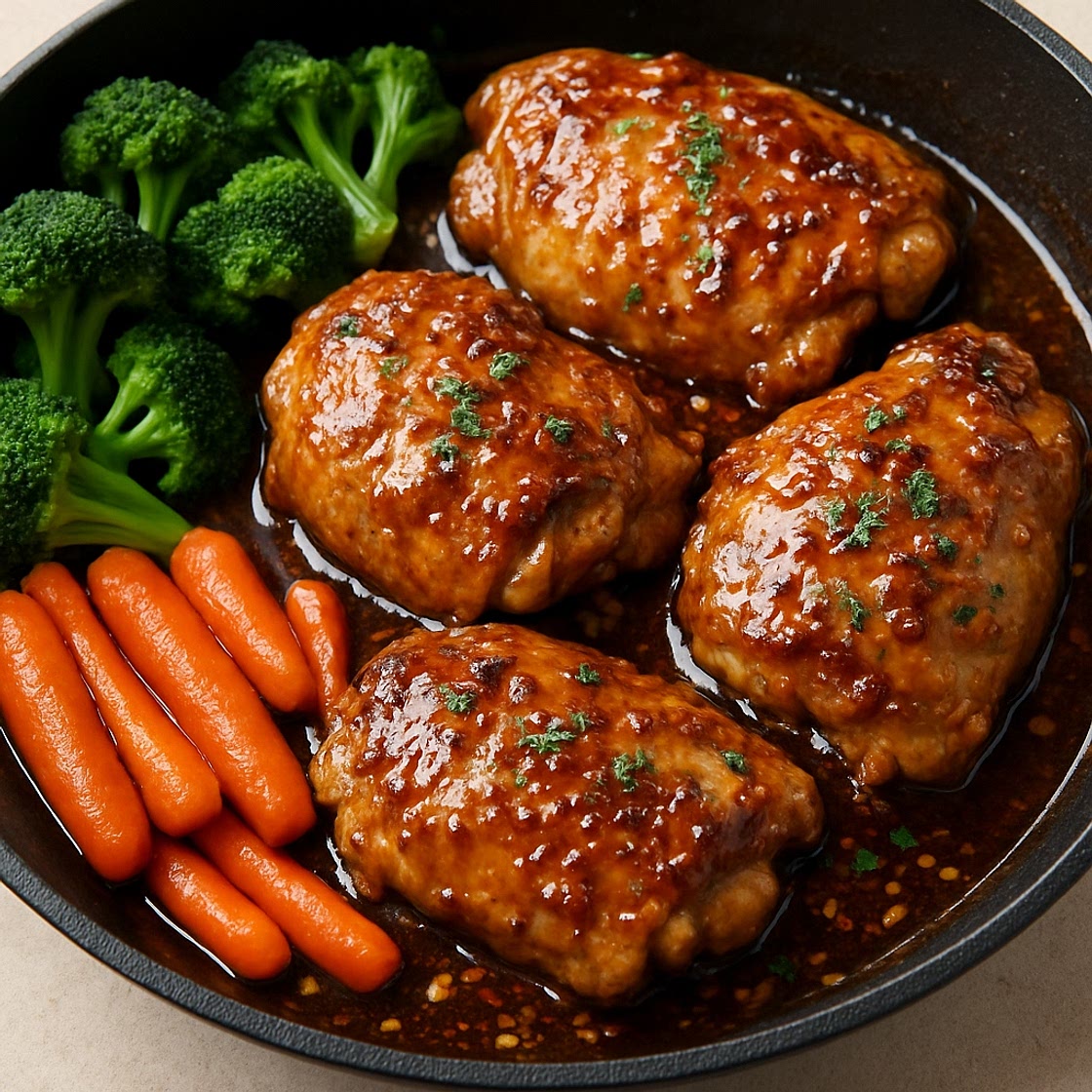 Honey Garlic Chicken (One Pan)