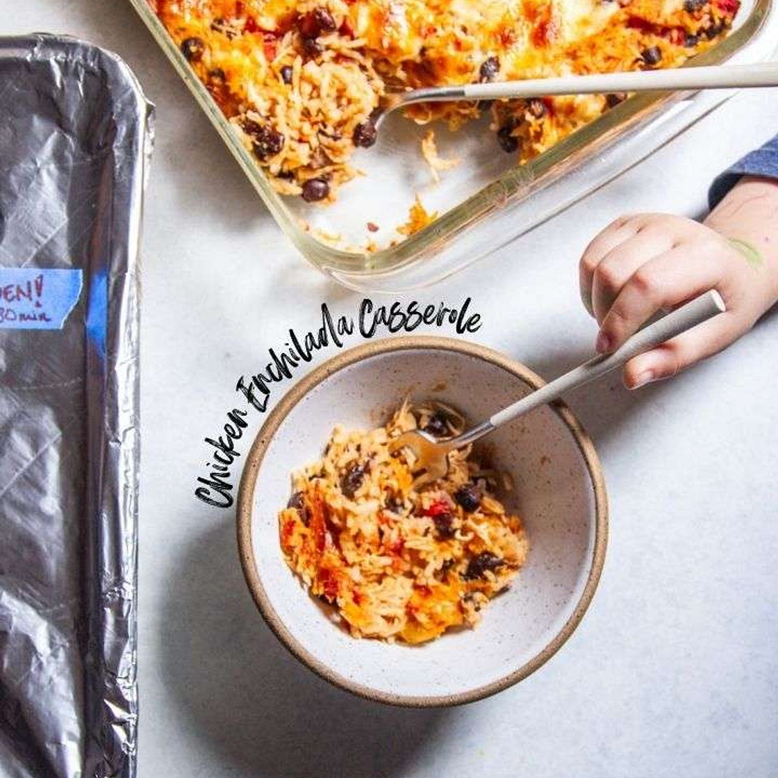 Freezer Meal - Chicken Enchilada Casserole