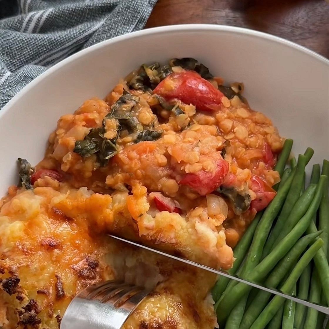 Lentil & Baked Bean Cottage Pie