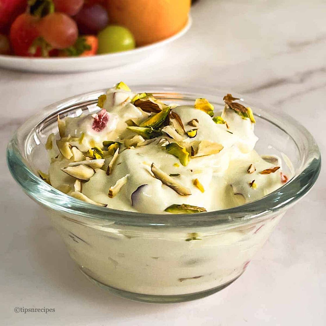 Whipped Cream with Fresh Fruits (Quick & Easy Dessert)