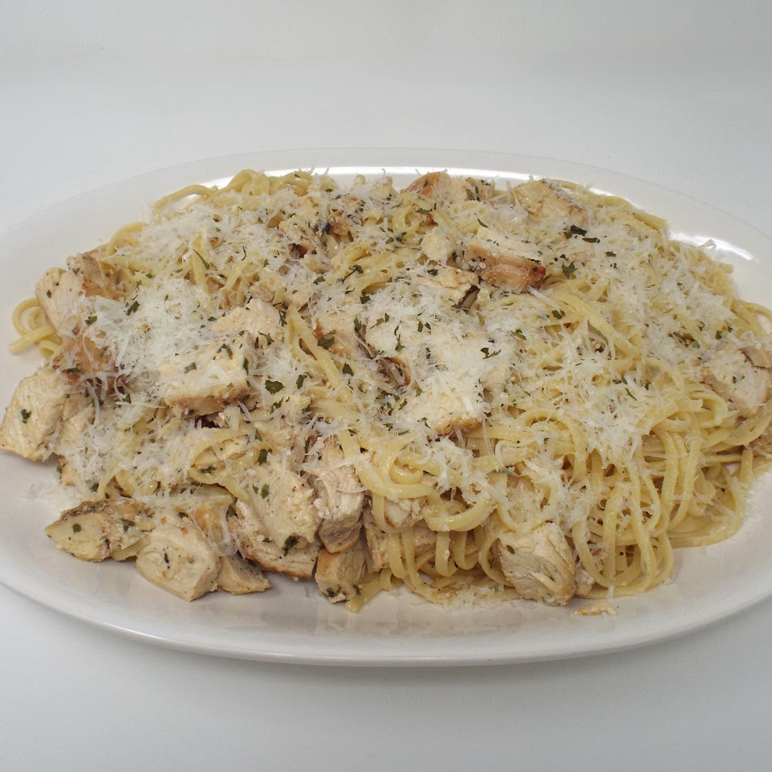 Garlic Knot Chicken and Linguine