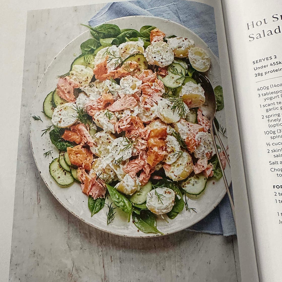 Hot Smoked Salmon Potato Salad with Vinaigrette