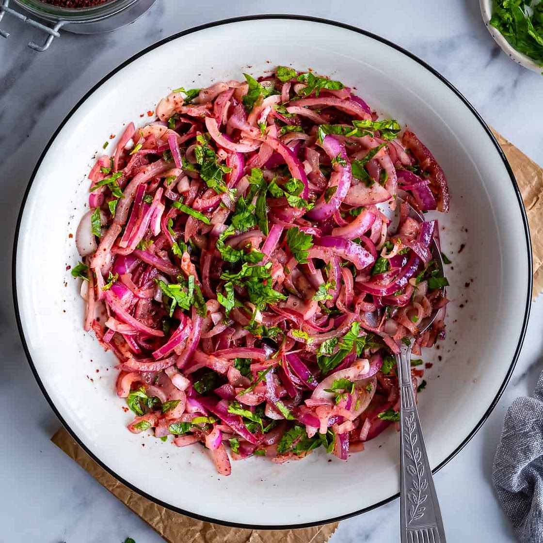 Sumac Onions (Turkish Onion Salad)