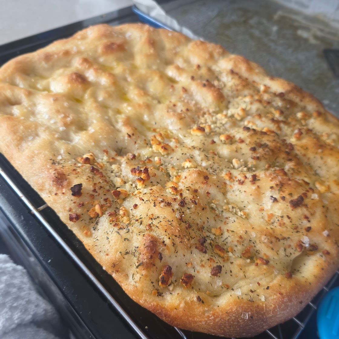 Mini sourdough focaccia