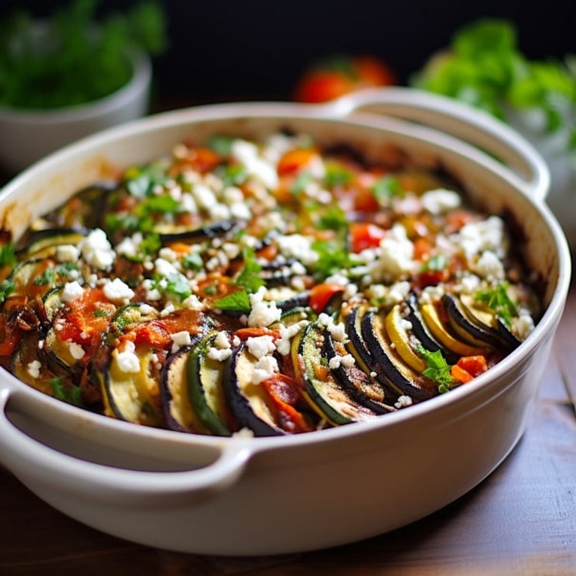 Ratatouille with Goat Cheese