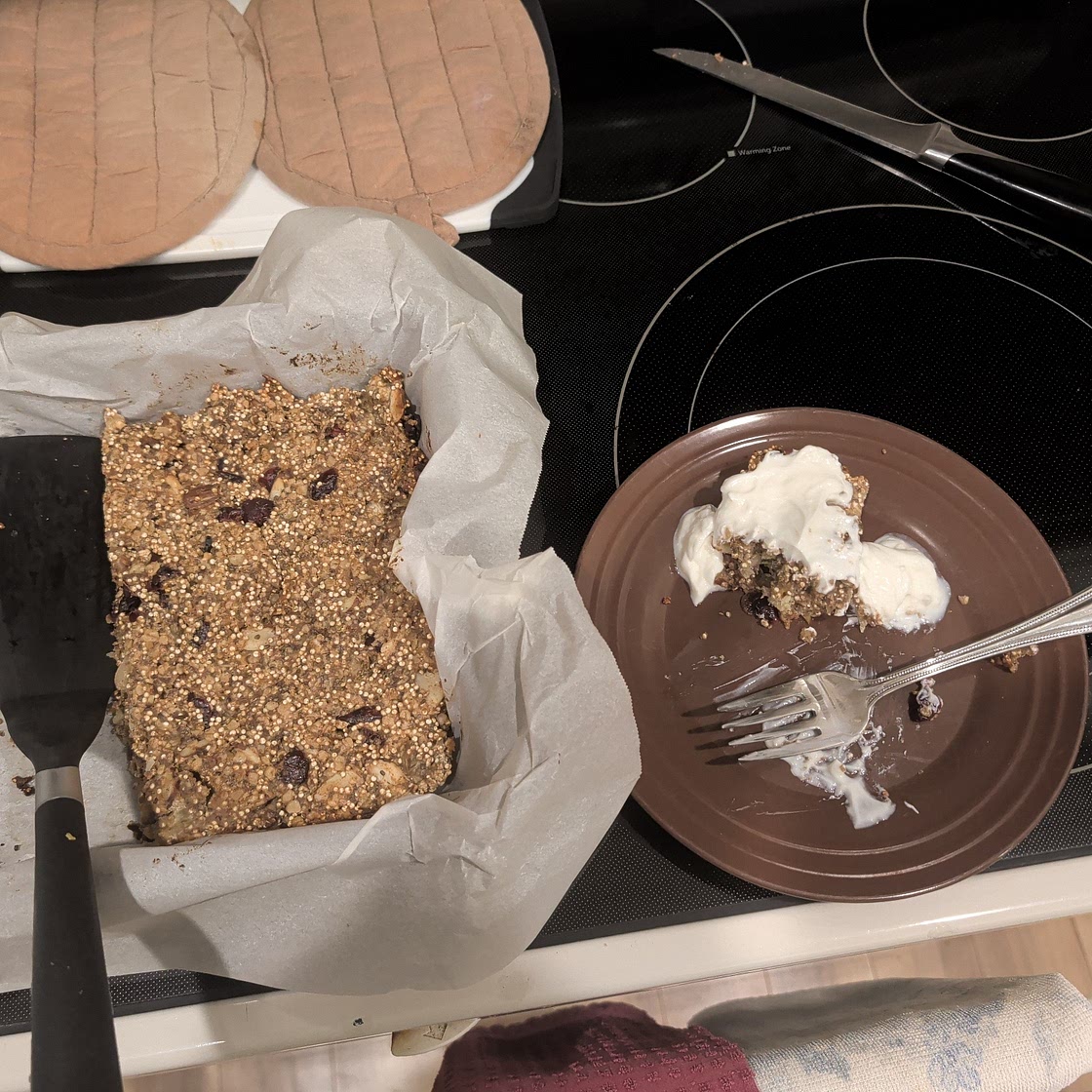 Chia, Quinoa & Banana Granola Bars
