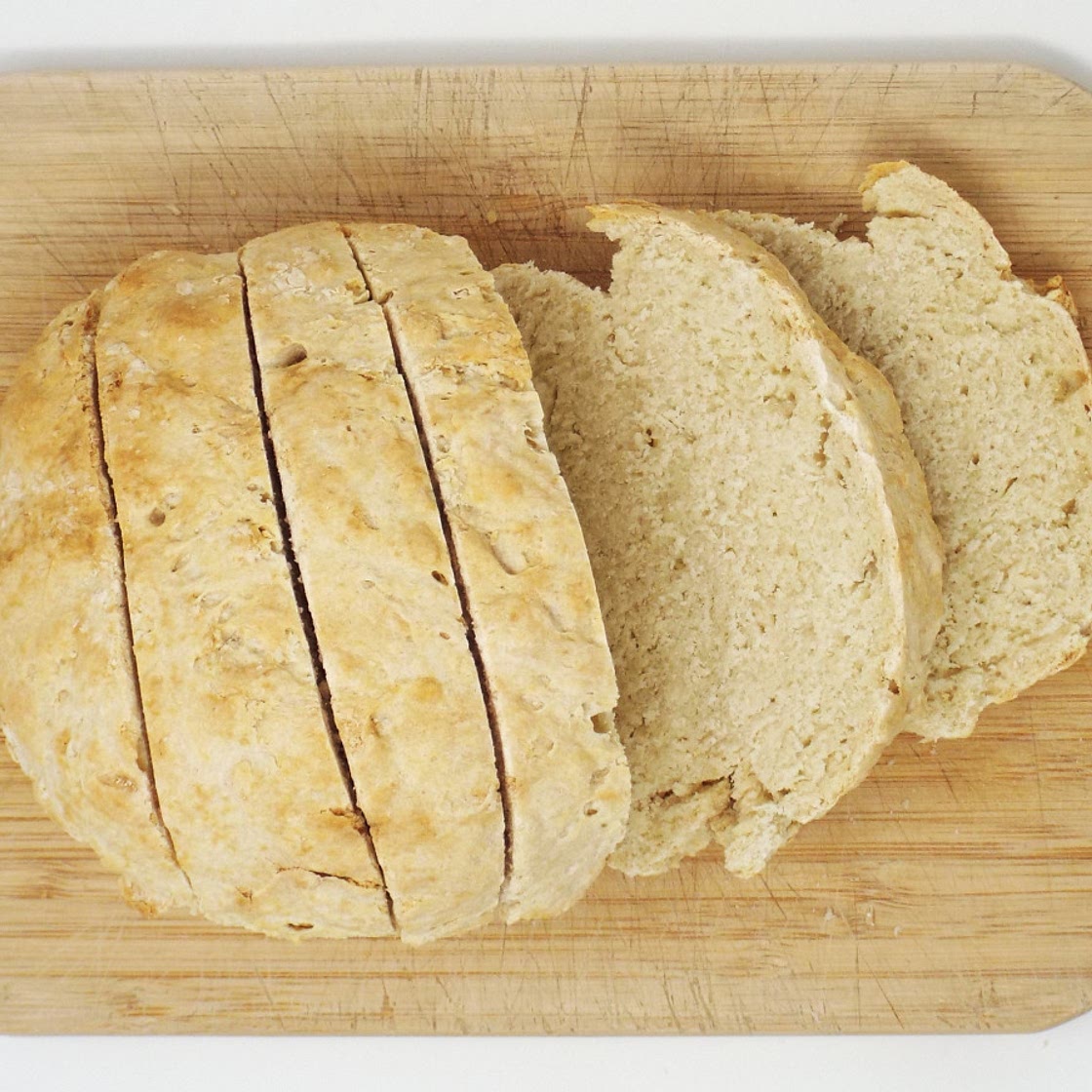 Quick No Yeast No Knead Rustic White Bread