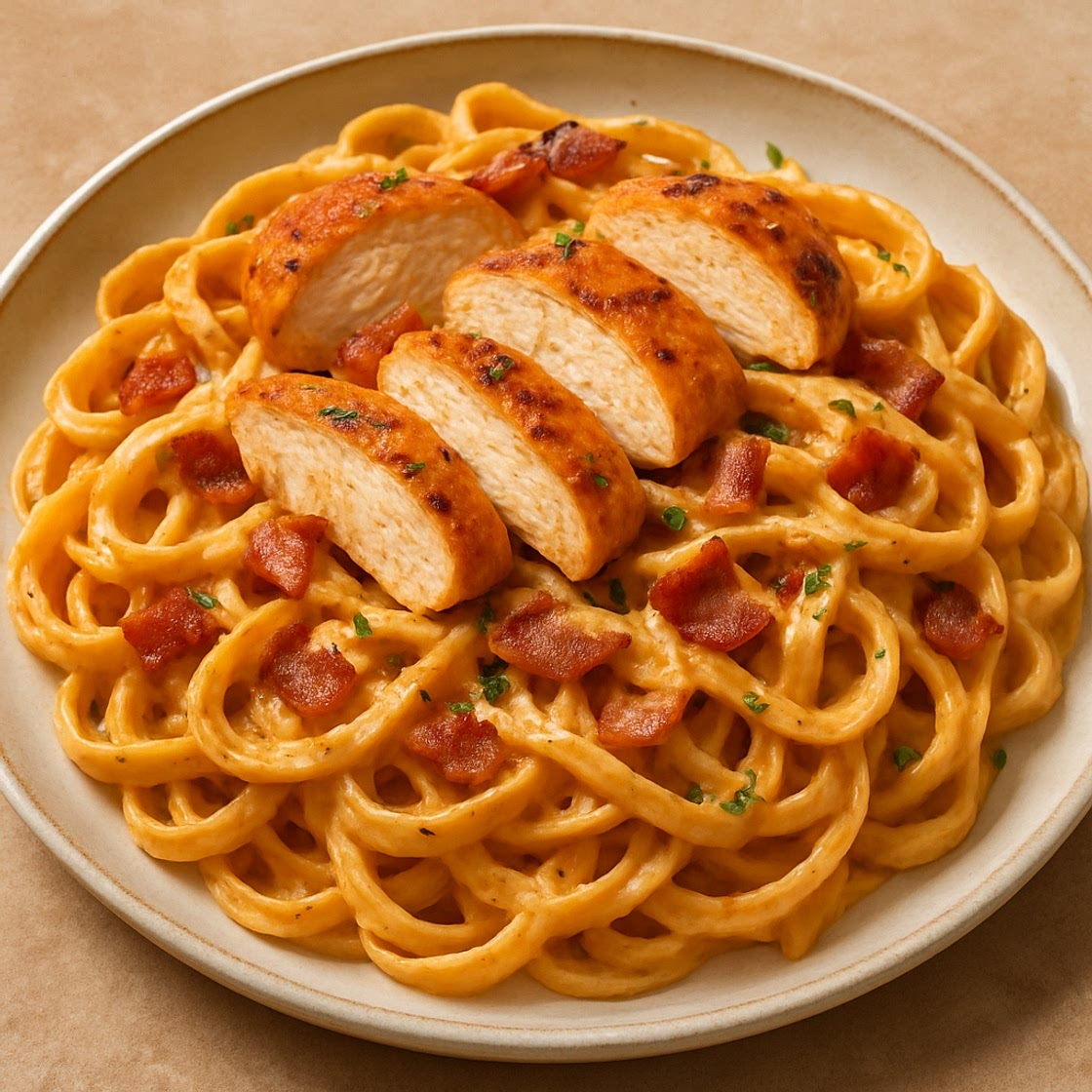 Chipotle Chicken & Bacon Alfredo