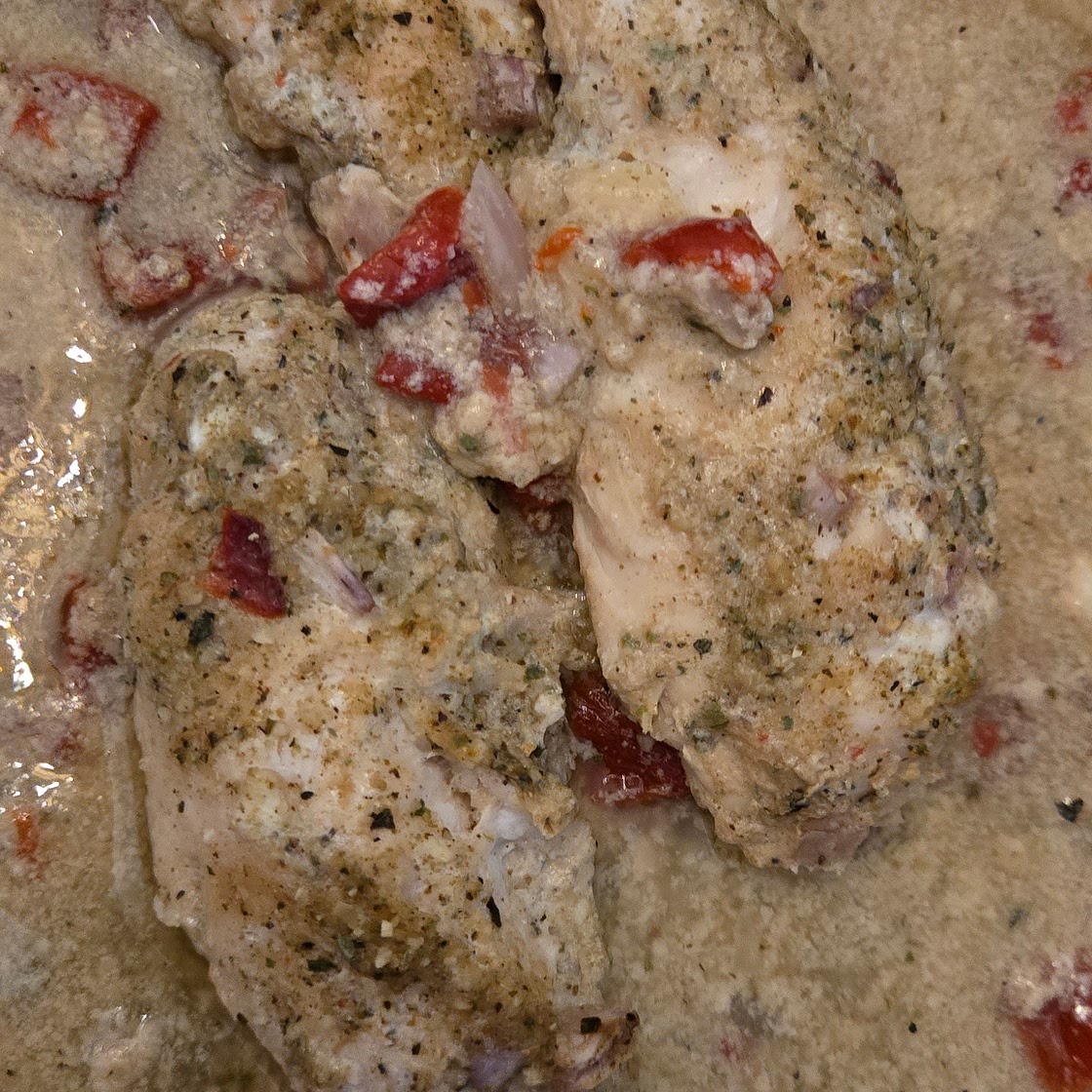 Chicken & Rice with Cottage Cheese Sauce