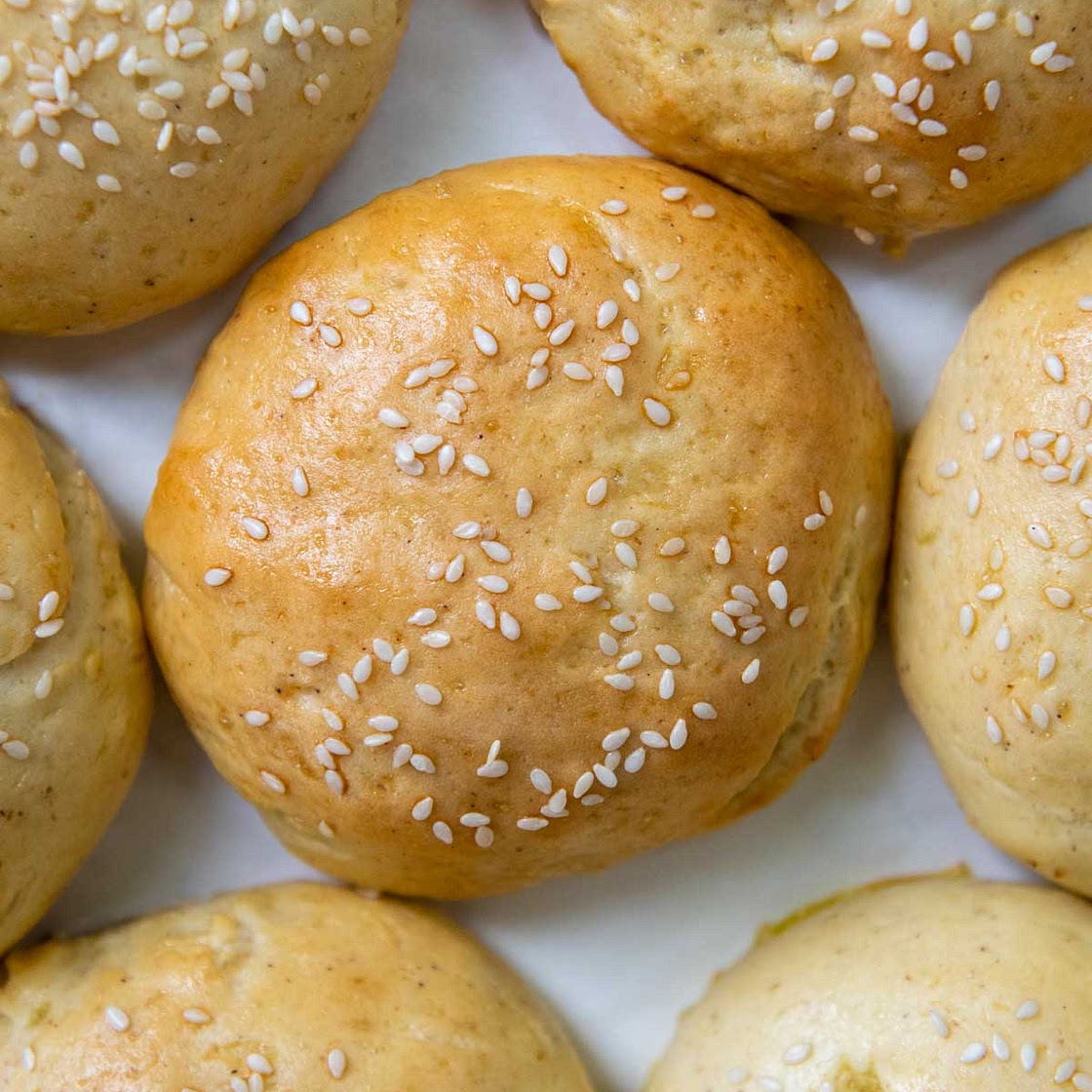 Softest Gluten-Free Hamburger Buns (Not Crumbly)