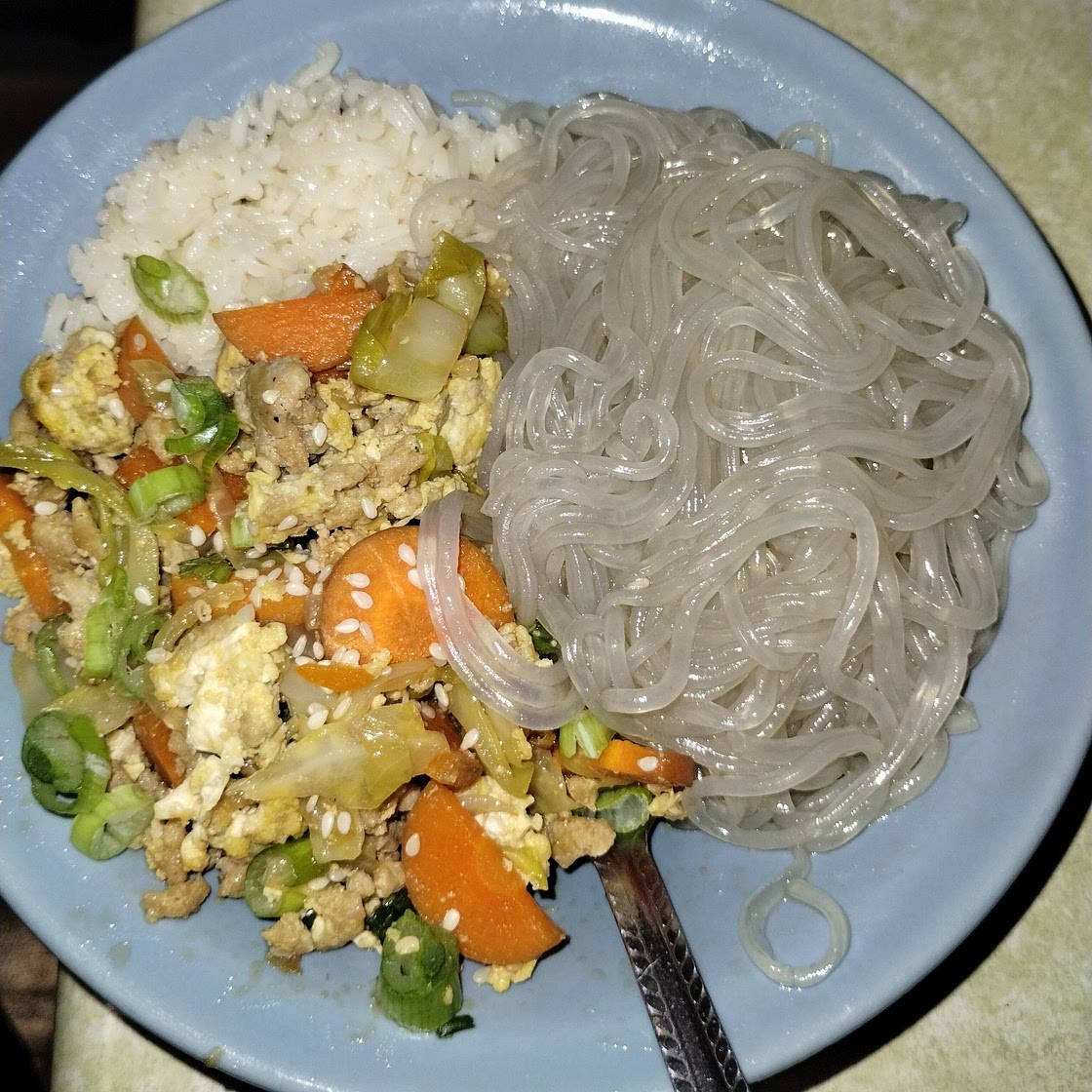 Egg roll in a bowl