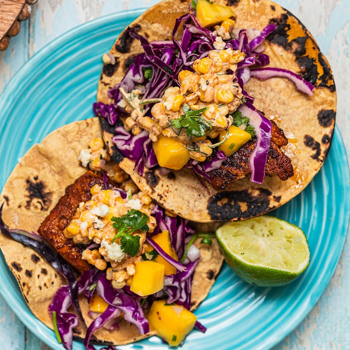 Spicy Blackened Fish Tacos