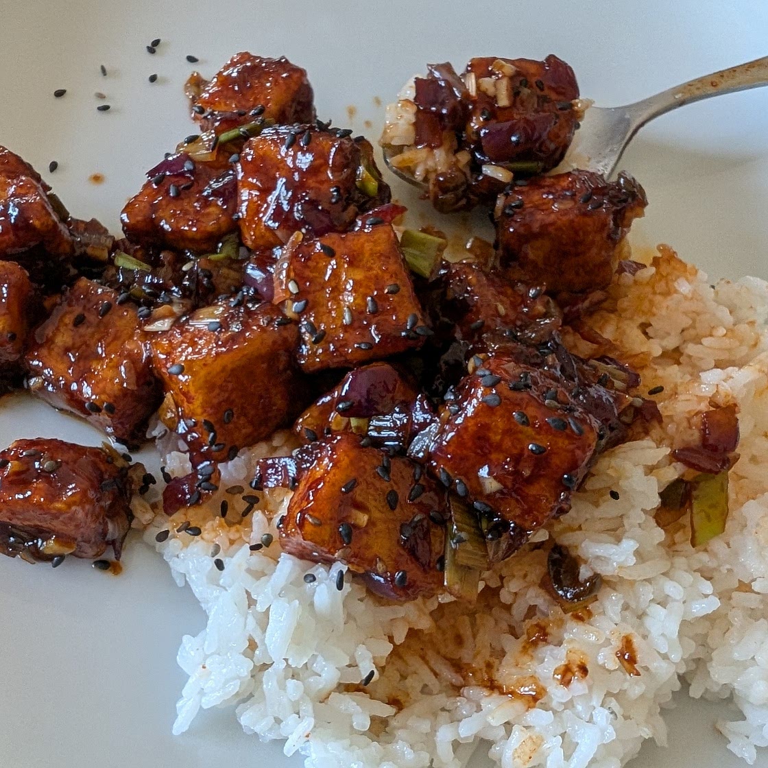 The Korean Vegan's Spicy & Crunchy Garlic Tofu (Kkanpoong Tofu) Recipe