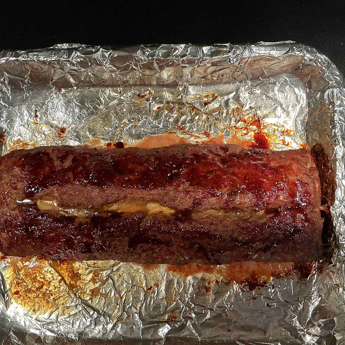 Smoked Cheese Stuffed Meatloaf 