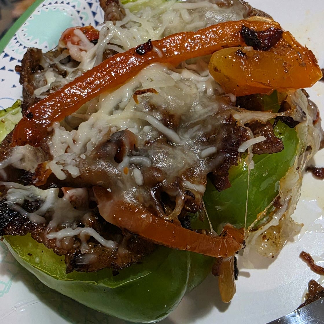 Philly Cheesesteak Stuffed Peppers
