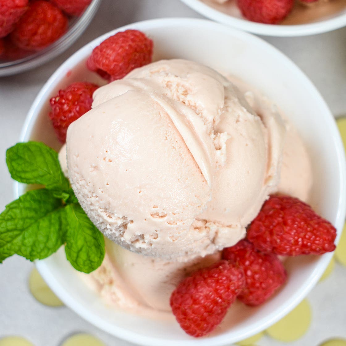 Raspberry White Chocolate Ice Cream