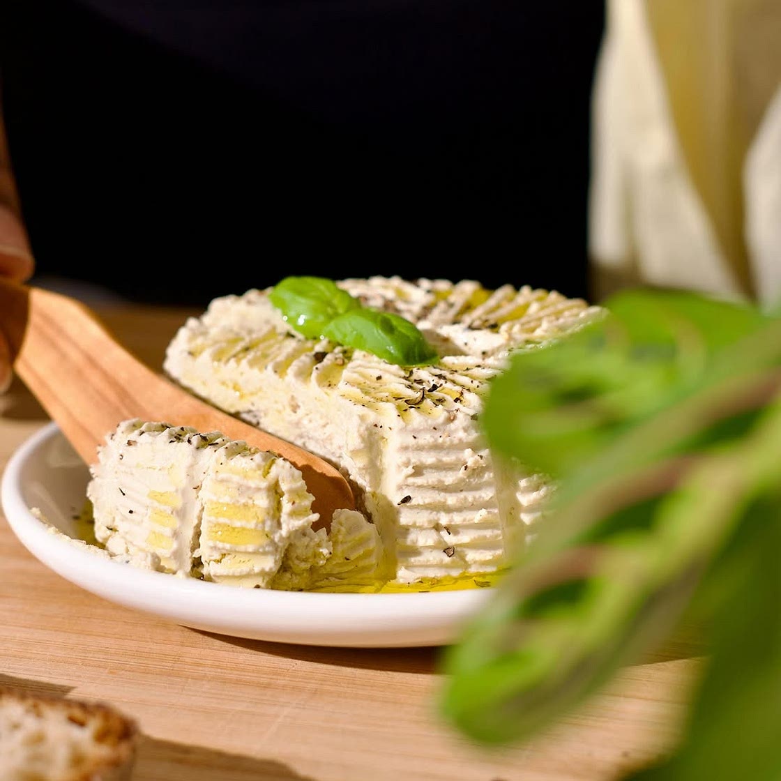 2 ingredient plant-based ricotta cheese! 🌱