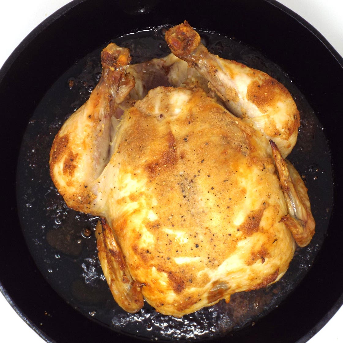 Cast-Iron Garlic Butter Roasted Chicken