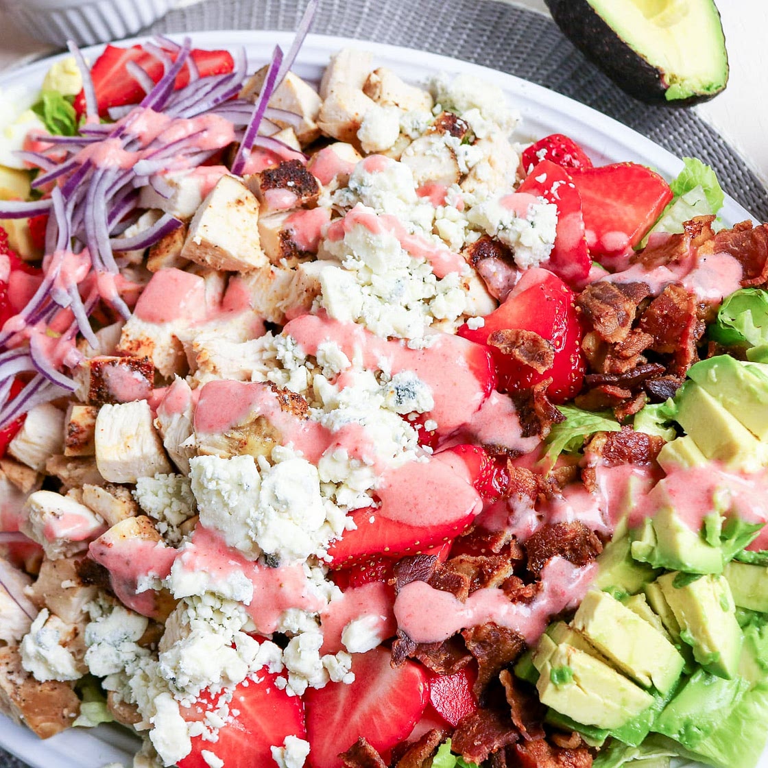 Strawberry Chicken Cobb Salad