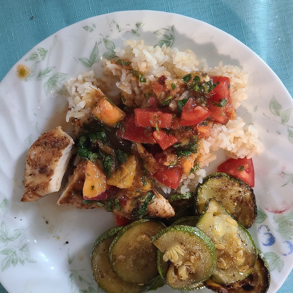 Peach Chipotle Salsa Chicken