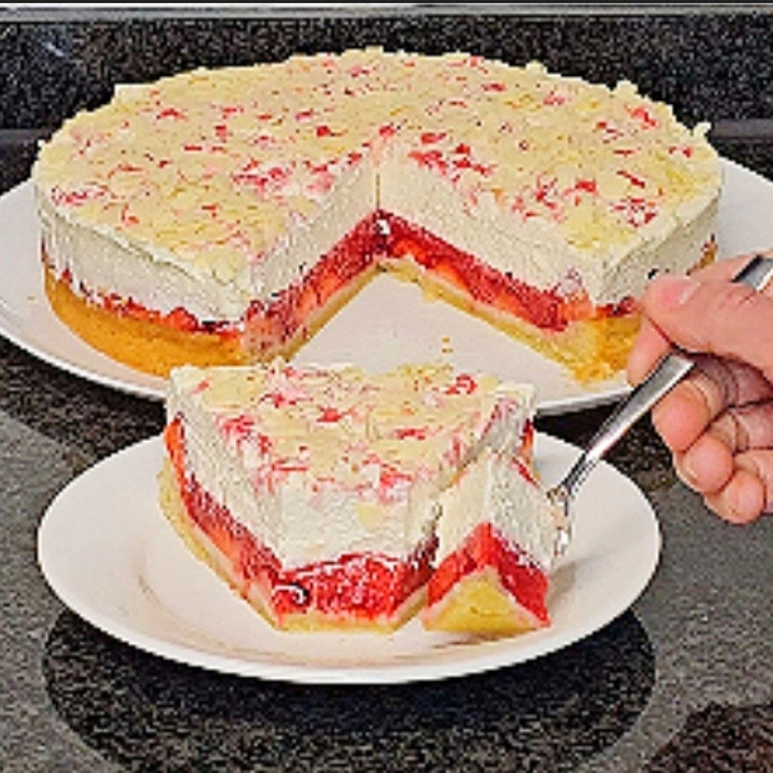 Der berühmte italienische Erdbeerkuchen in Minuten!