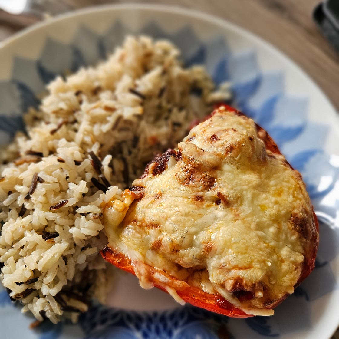 Gefüllte Paprika mit Hack