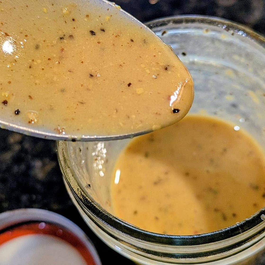 Homemade Healthier Honey Mustard Dressing