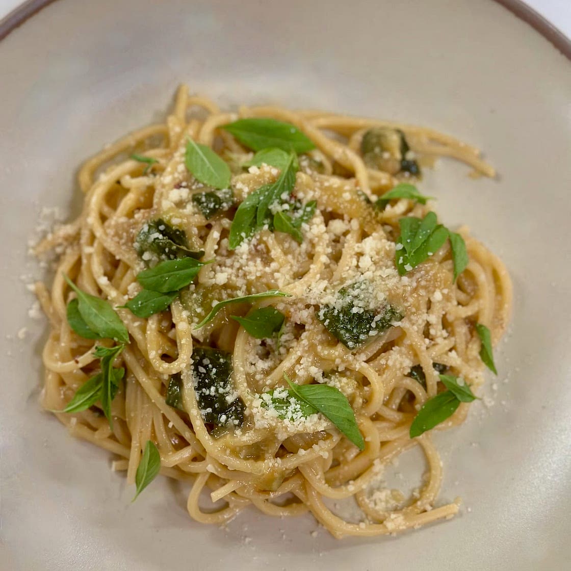 Creamy Zucchini Pasta (without cream)